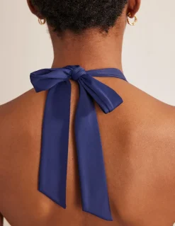 Levanzo Halter Swimsuit-French Navy-Boden Discount