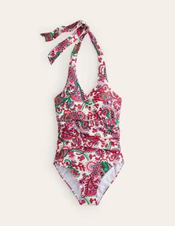 Levanzo Halter Swimsuit-Multi, Fantastical-Boden Best