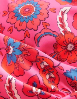 Levanzo Halter Swimsuit-Pink, Botanical Wave-Boden Best Sale