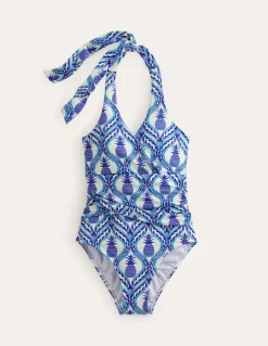 Levanzo Halter Swimsuit-Surf The Web, Pineapple Wave-Boden Shop