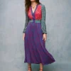Lily Long Sleeve Midi Dress-Multi, Heart Cluster-Boden Outlet