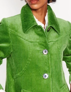 Lincoln Cord Coat-Promenade Green-Boden Sale
