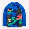Logo Rash Vest-Multi Rainbow Camo-Boden Hot