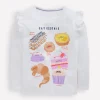 Long Sleeve Frill Logo Top-Ivory Catisserie-Boden Best