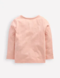 Long Sleeve Logo T-shirt-Chalk Pink-Boden Cheap