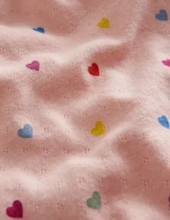 Long Sleeve Pointelle Top-Provence Pink Hearts-Boden Best Sale