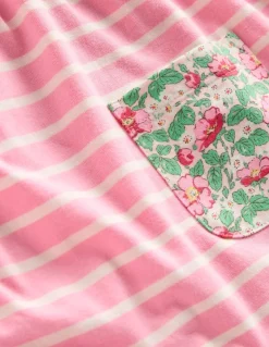 Long-sleeved print tunic set-Chalk Pink Wild Rose-Boden Fashion