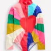Long-Sleeved Swimsuit-Multi Rainbow Heart-Boden Hot