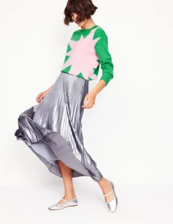 Lydia Cashmere Jumper-Bright Green, Boom-Boden Cheap
