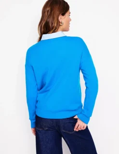 Lydia Cashmere Jumper-Cerulean Blue-Boden Best Sale