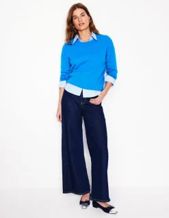 Lydia Cashmere Jumper-Cerulean Blue-Boden Best Sale