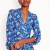 Maeve Trim Jersey Midi Dress-Gallery Blue, Blossom Scatter-Boden Hot
