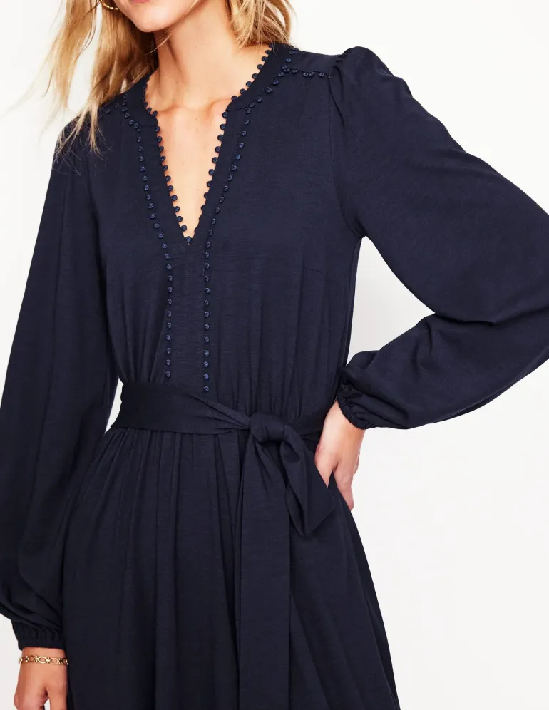 Maeve Trim Jersey Midi Dress--Boden Flash Sale