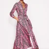 Marcia Jersey Midi Shirt Dress-Party Pink, Foliage Stamp-Boden Fashion