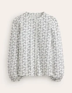 Marina Jersey Shirt-Ivory, Dachshund-Boden Best