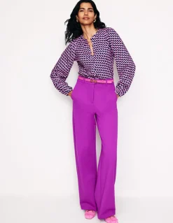 Marina Jersey Shirt-Moonlite Mauve, Terrace Swirl-Boden Best Sale
