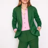 Marylebone Ponte Blazer-Emerald Night-Boden Sale