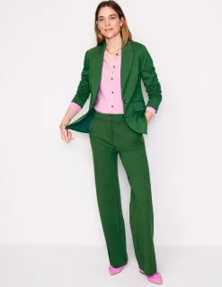 Marylebone Ponte Blazer-Emerald Night-Boden Sale