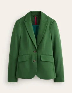 Marylebone Ponte Blazer-Emerald Night-Boden Sale
