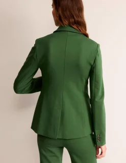 Marylebone Ponte Blazer-Winter Green-Boden Clearance