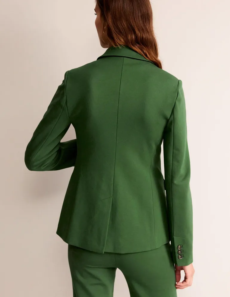 Marylebone Ponte Blazer-Winter Green-Boden Clearance