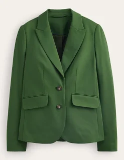 Marylebone Ponte Blazer-Winter Green-Boden Clearance