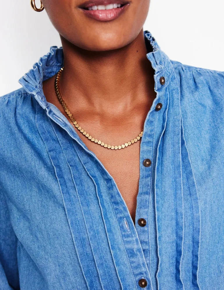 Metal Heart Necklace--Boden New