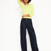 Mid Rise Fluid Denim Pants-Indigo Rinse-Boden Cheap