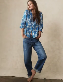 Mid Rise Relaxed Jeans-Mid Vintage-Boden Clearance