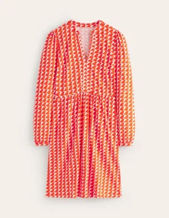 Naomi Relaxed Jersey Dress-Blaze Orange, Birdie-Boden Outlet