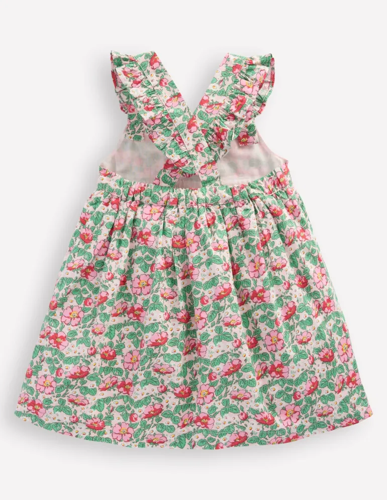Nostalgic Pinny Dress-Chalk Pink Rose-Boden Flash Sale