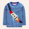 Novelty Bag T-shirt-Delft and Ivory Stripe-Boden Store