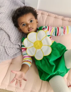 Novelty Bubble Romper-Sapling Green-Boden Best