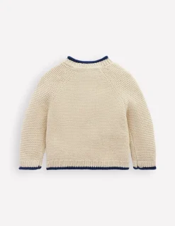 Novelty logo Cardigan-Oatmeal Marl Pets-Boden Shop