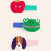 3 Pack Hair Clips-Multi Animals-Boden Cheap