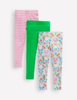 3-Pack Leggings-Multi Mermaid-Boden Clearance
