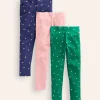 3-Pack Leggings-Multi Star-Boden Discount