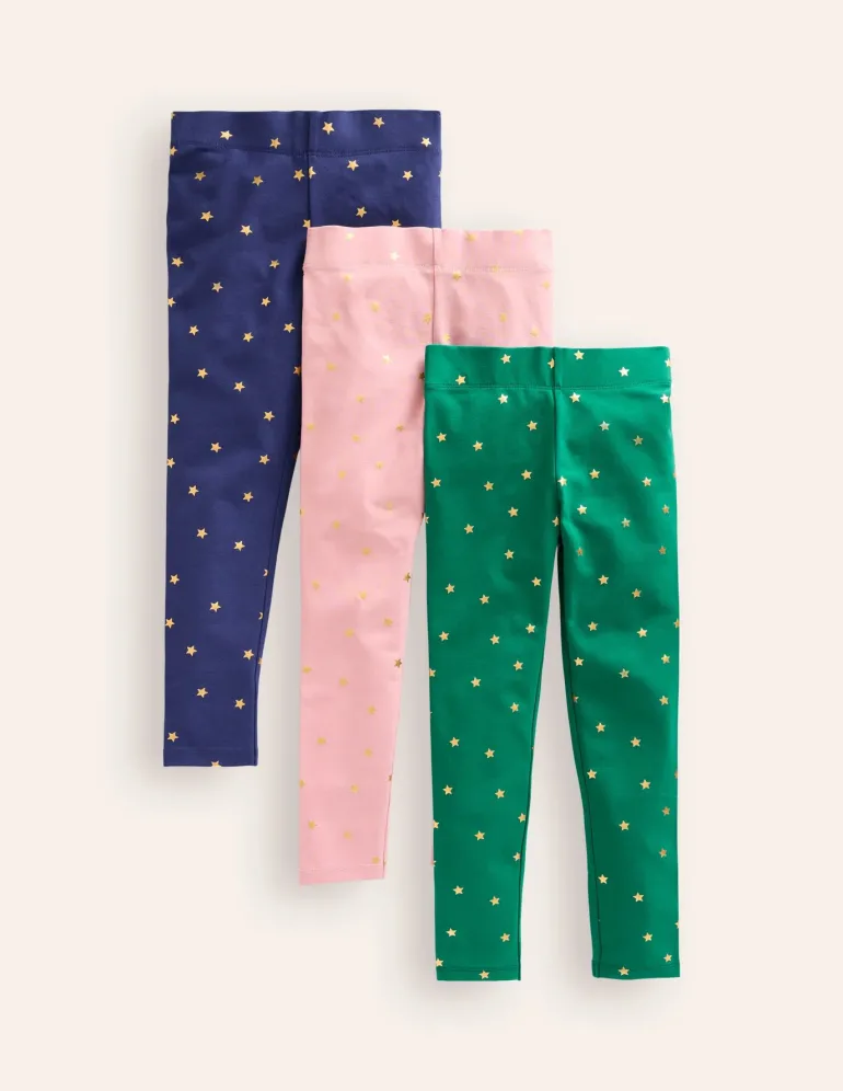 3-Pack Leggings-Multi Star-Boden Discount