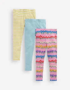 3-Pack Leggings-Spring Time Floral-Boden Hot