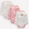 3 Pack Pointelle Bodies-Pink Love Bunnies-Boden Discount