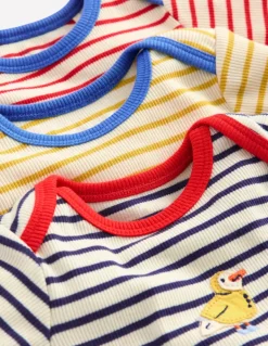 3 Pack Ribbed Bodies-Starboard Blue Stripe-Boden Shop