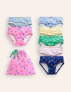 7 Pack Underwear-Multi Apples-Boden Outlet