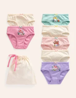 7 Pack Underwear-Multi Toadstool Logos-Boden Online