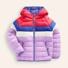 Pack-Away Padded Jacket-Aster Purple Colourblock-Boden Shop