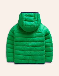 Pack-Away Padded Jacket-Topaz Green Pea-Boden Cheap