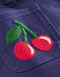 Patch Pocket Trouser-Starboard Blue Cherries-Boden Store
