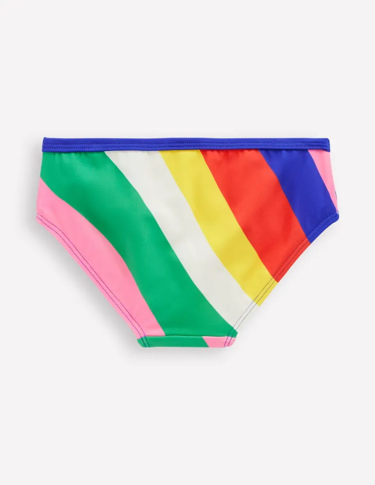 Patterned Bikini Bottoms-Multi Rainbow Swirl-Boden Best Sale