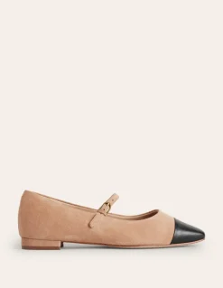 Penelope Mary Jane Flat-Macchiato Suede-Boden Shop