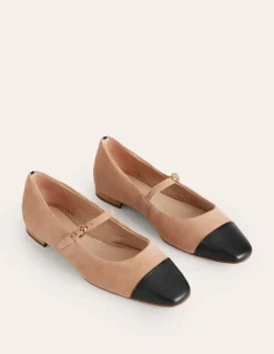 Penelope Mary Jane Flat-Macchiato Suede-Boden Shop