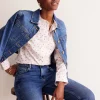 Phoebe Shirt-Ivory, Party Pink Spot-Boden Best